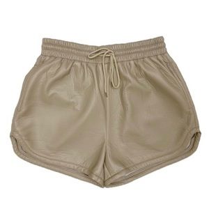 High Waist Tan Women's Shorts